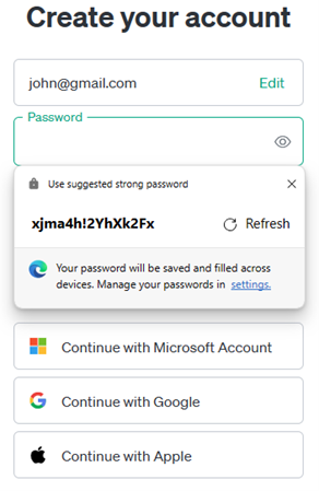 Password Generator Example