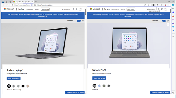 Split Screen Example