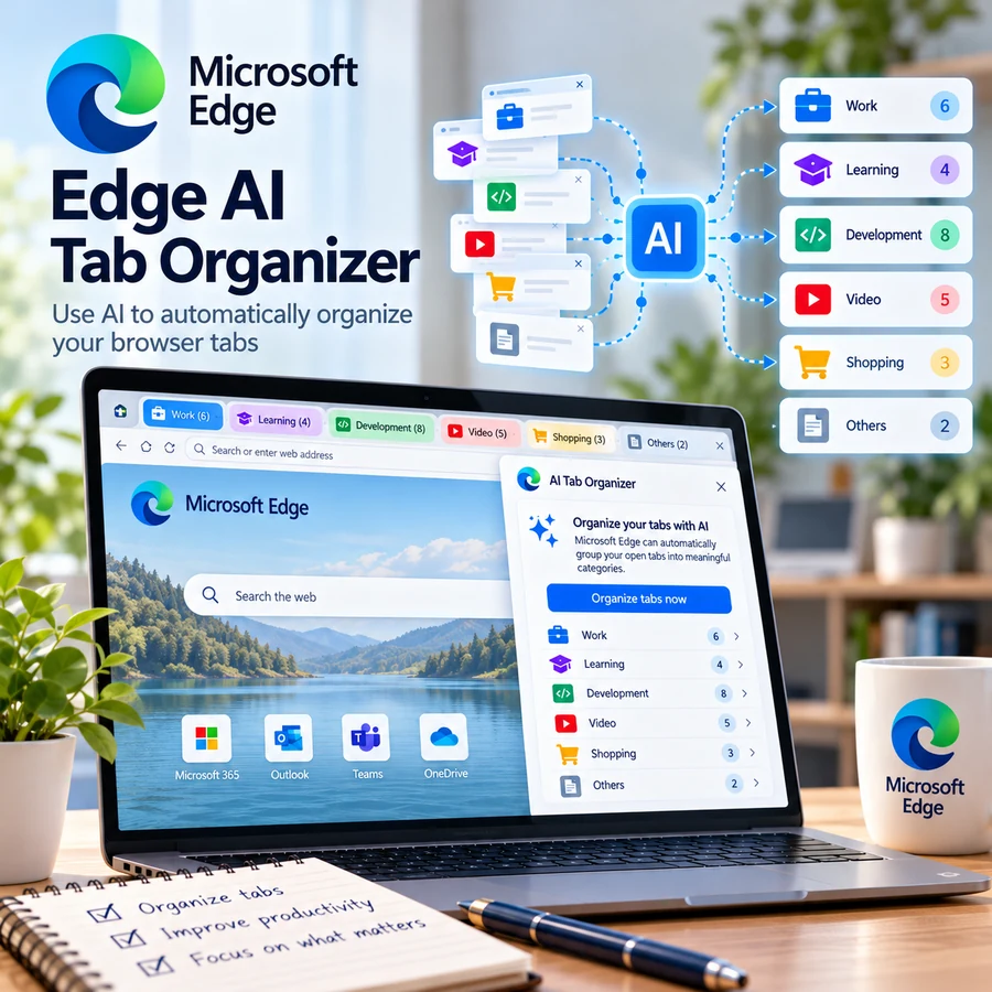 Edge AI tab organizer