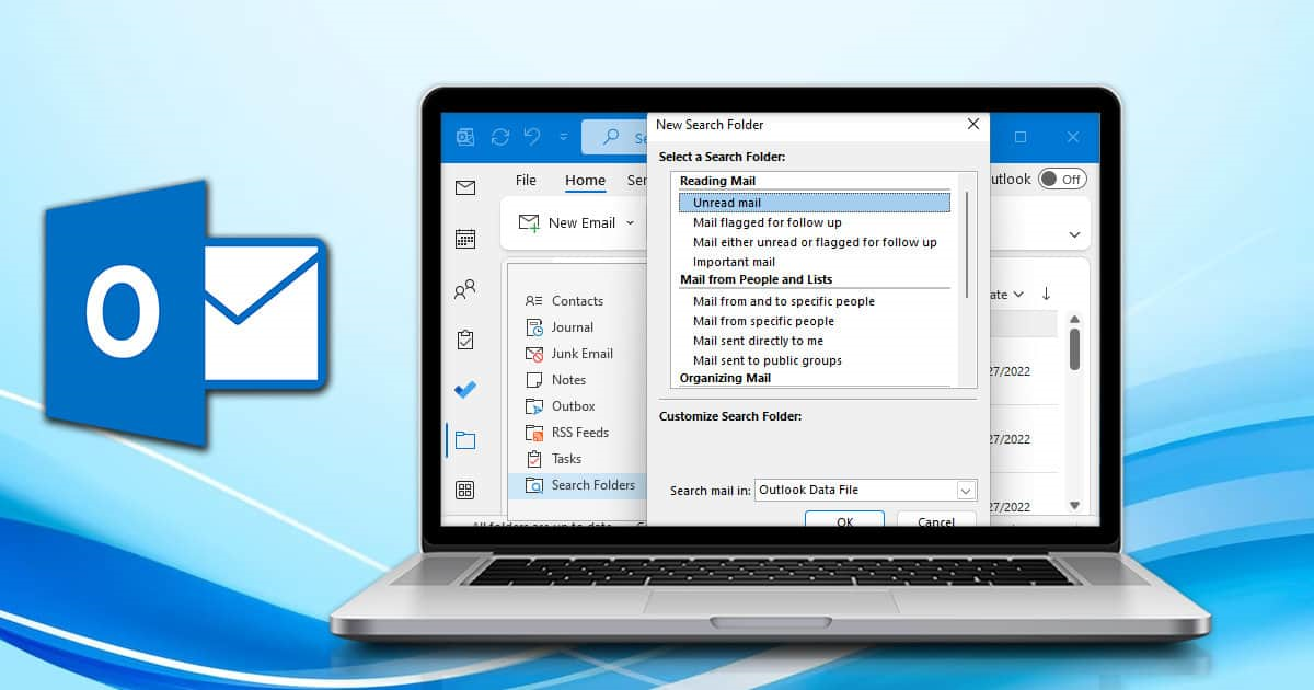 Outlook Search Folder tutorial